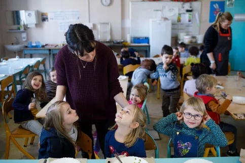 La cantine de l'Ecole Joie de Vivre