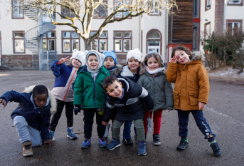 Les enfants de l'Ecole Joie de Vivre