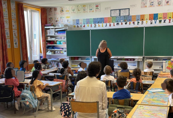 une des classes de l'école Joie de Vivre