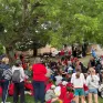 rassemblement autour des 3 fondateurs
